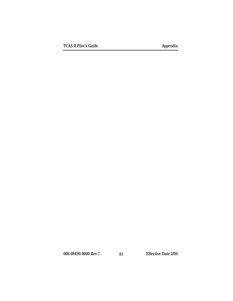 BendixKing CAS 67A TCAS II User Manual | Page 83 / 86
