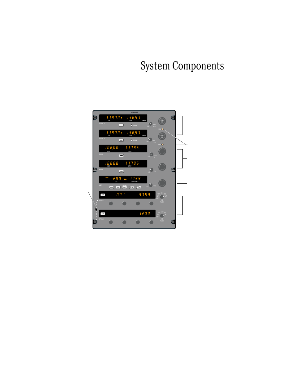 System components | BendixKing CNI 5000 User Manual | Page 4 / 17