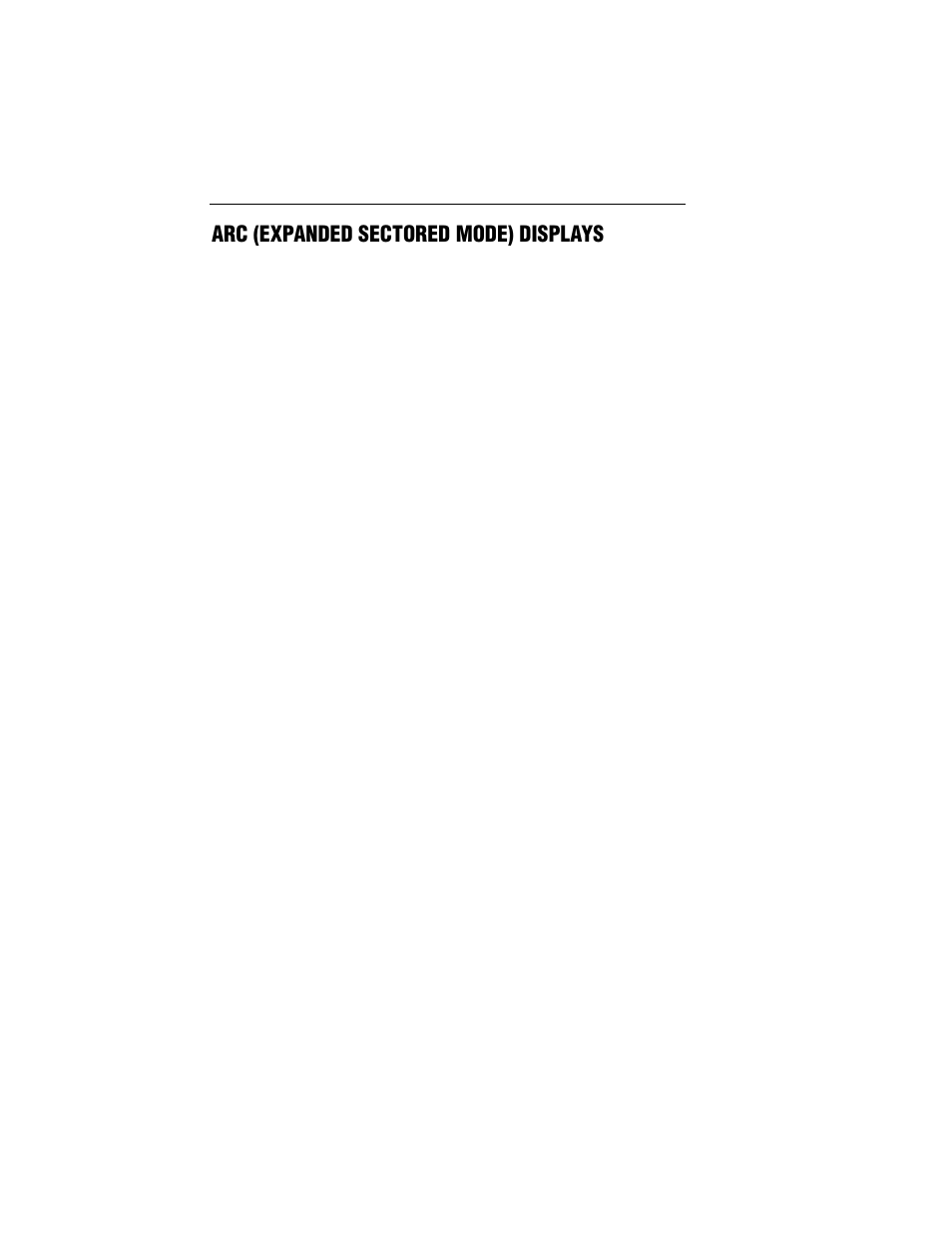 Arc (expanded sectored mode) displays, Hdg bug (all arc format modes) | BendixKing SG 465 System EFS 50 User Manual | Page 86 / 177