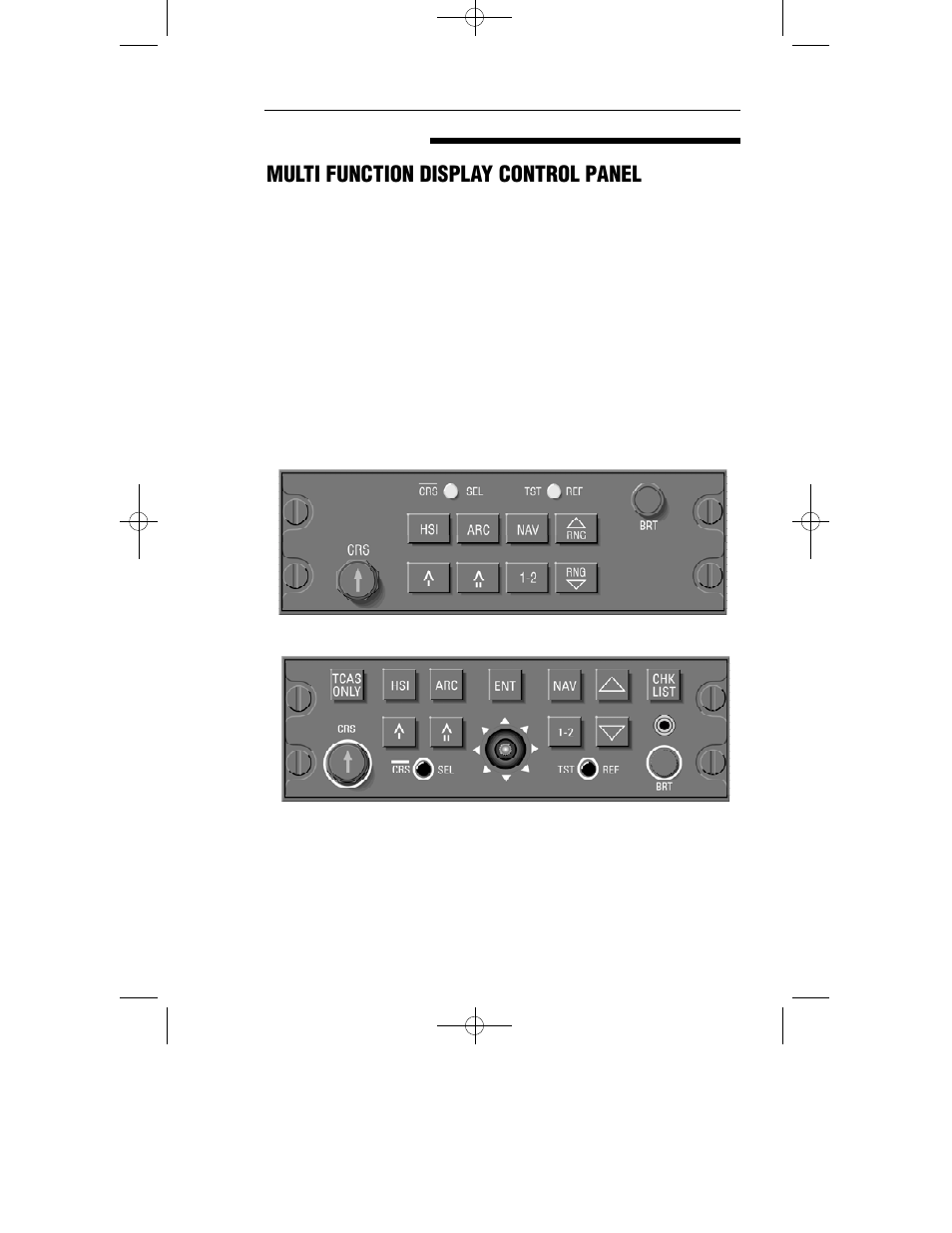 Section 2.4, Multi function display control panel | BendixKing SG 465 System EFS 40/50 User Manual | Page 85 / 232