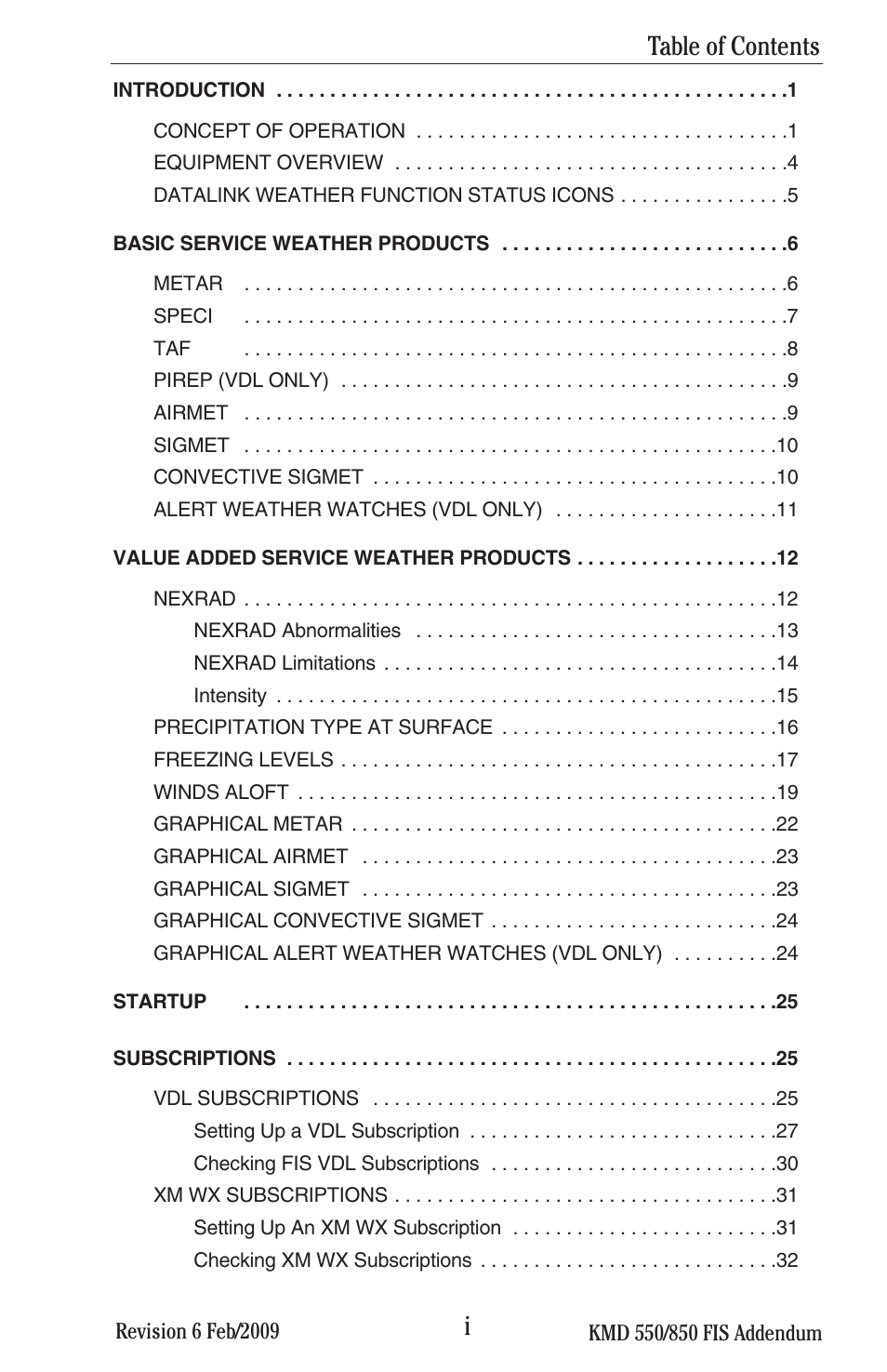 BendixKing KMD 540 - Addendum System KMD 850 User Manual | Page 10 / 136