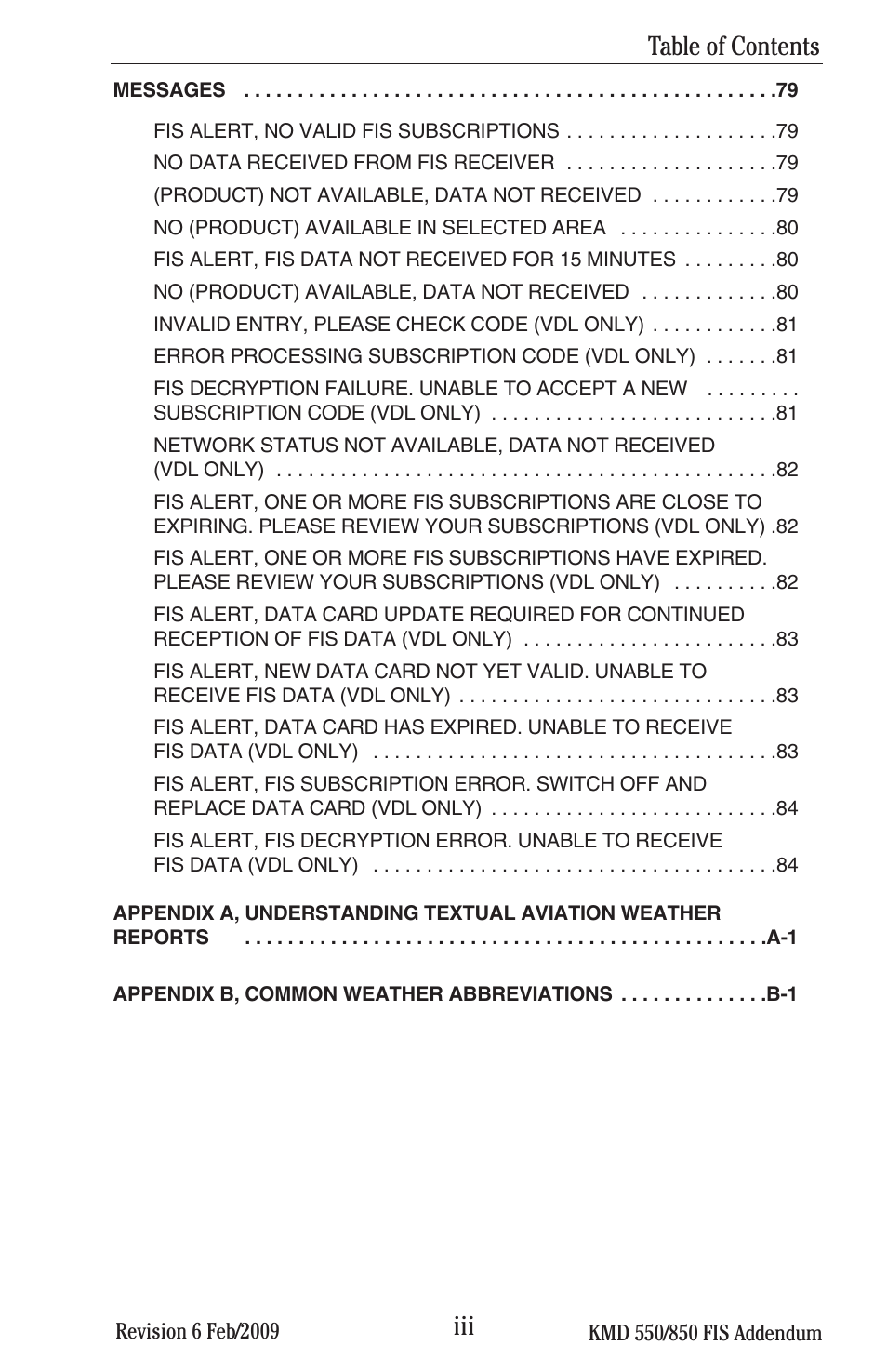 BendixKing KMD 540 - Addendum System KMD 850 User Manual | Page 12 / 136