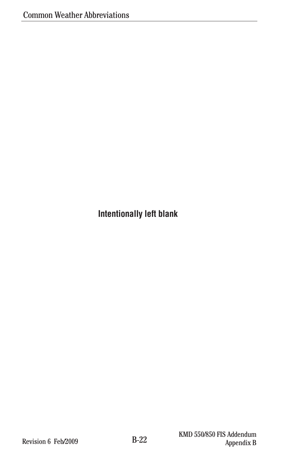 BendixKing KMD 540 - Addendum System KMD 850 User Manual | Page 135 / 136