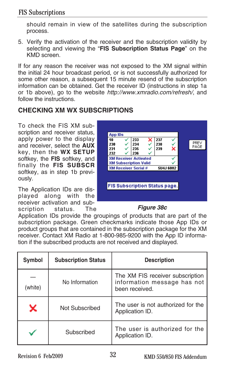 Fis subscriptions | BendixKing KMD 540 - Addendum System KMD 850 User Manual | Page 45 / 136