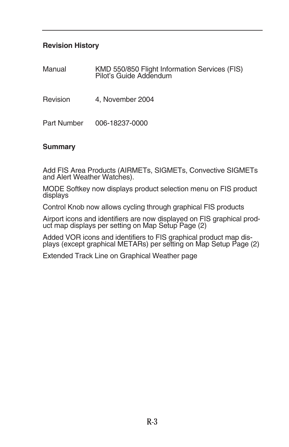 BendixKing KMD 540 - Addendum System KMD 850 User Manual | Page 5 / 136