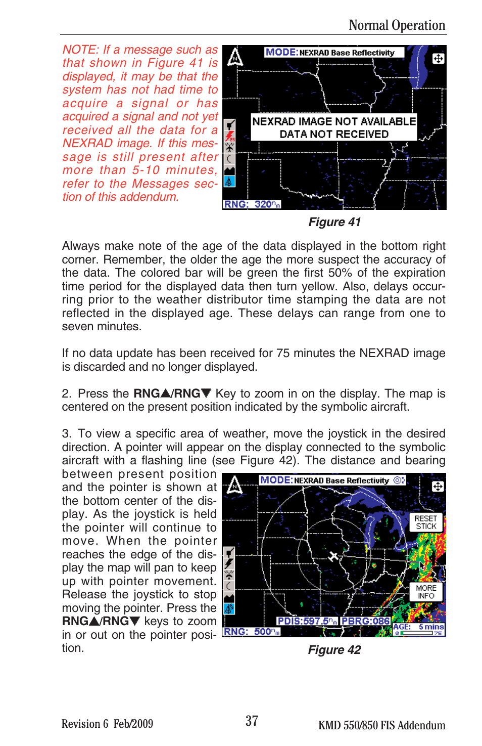 Normal operation | BendixKing KMD 540 - Addendum System KMD 850 User Manual | Page 50 / 136