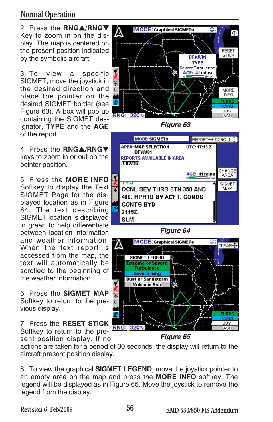 Normal operation | BendixKing KMD 540 - Addendum System KMD 850 User Manual | Page 69 / 136