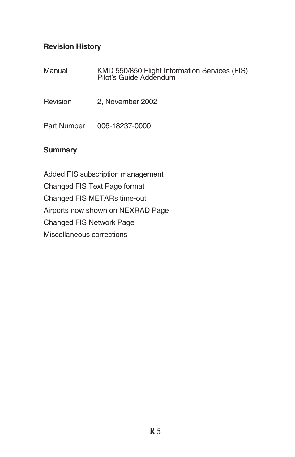 BendixKing KMD 540 - Addendum System KMD 850 User Manual | Page 7 / 136