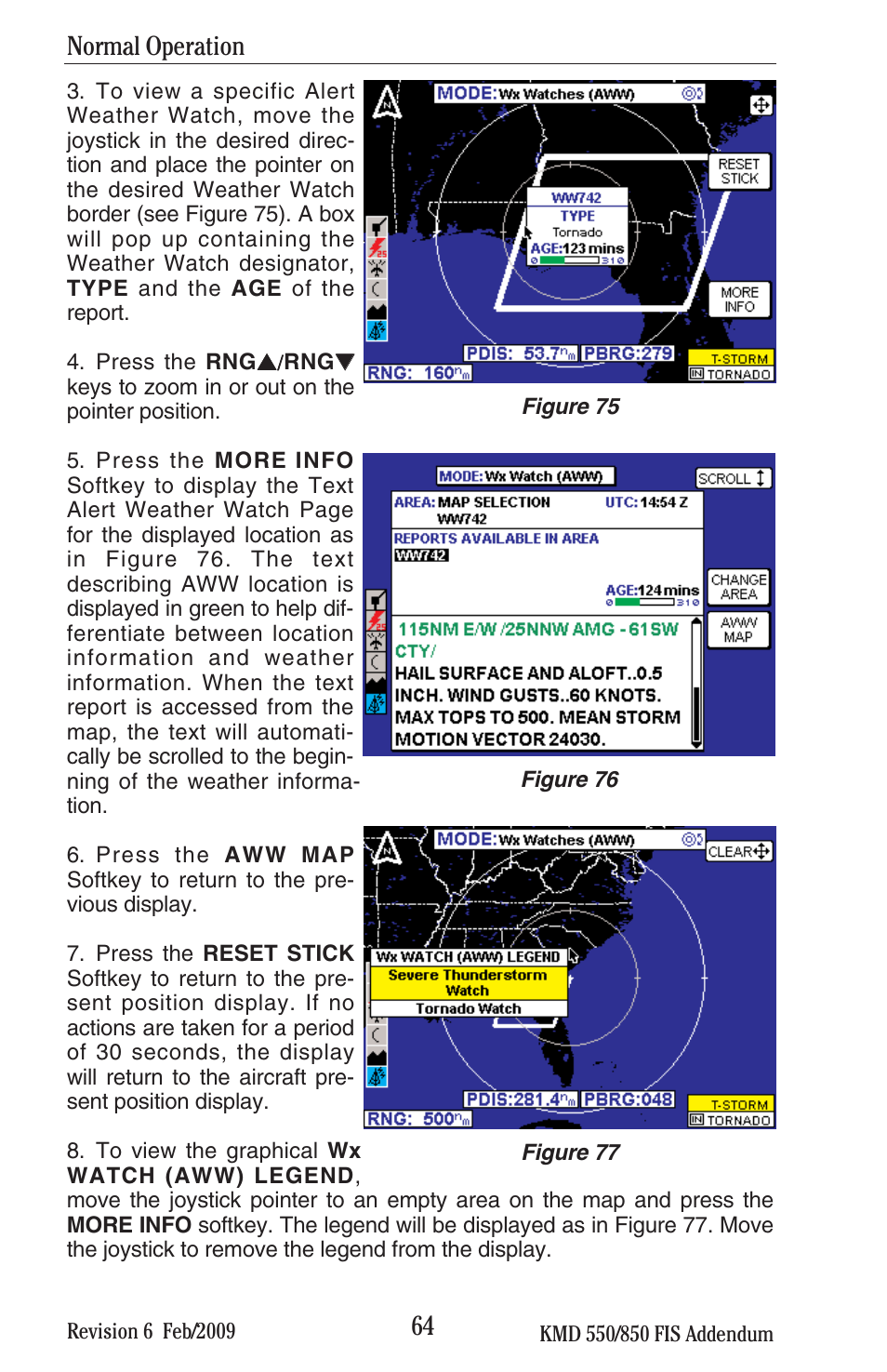 Normal operation | BendixKing KMD 540 - Addendum System KMD 850 User Manual | Page 77 / 136