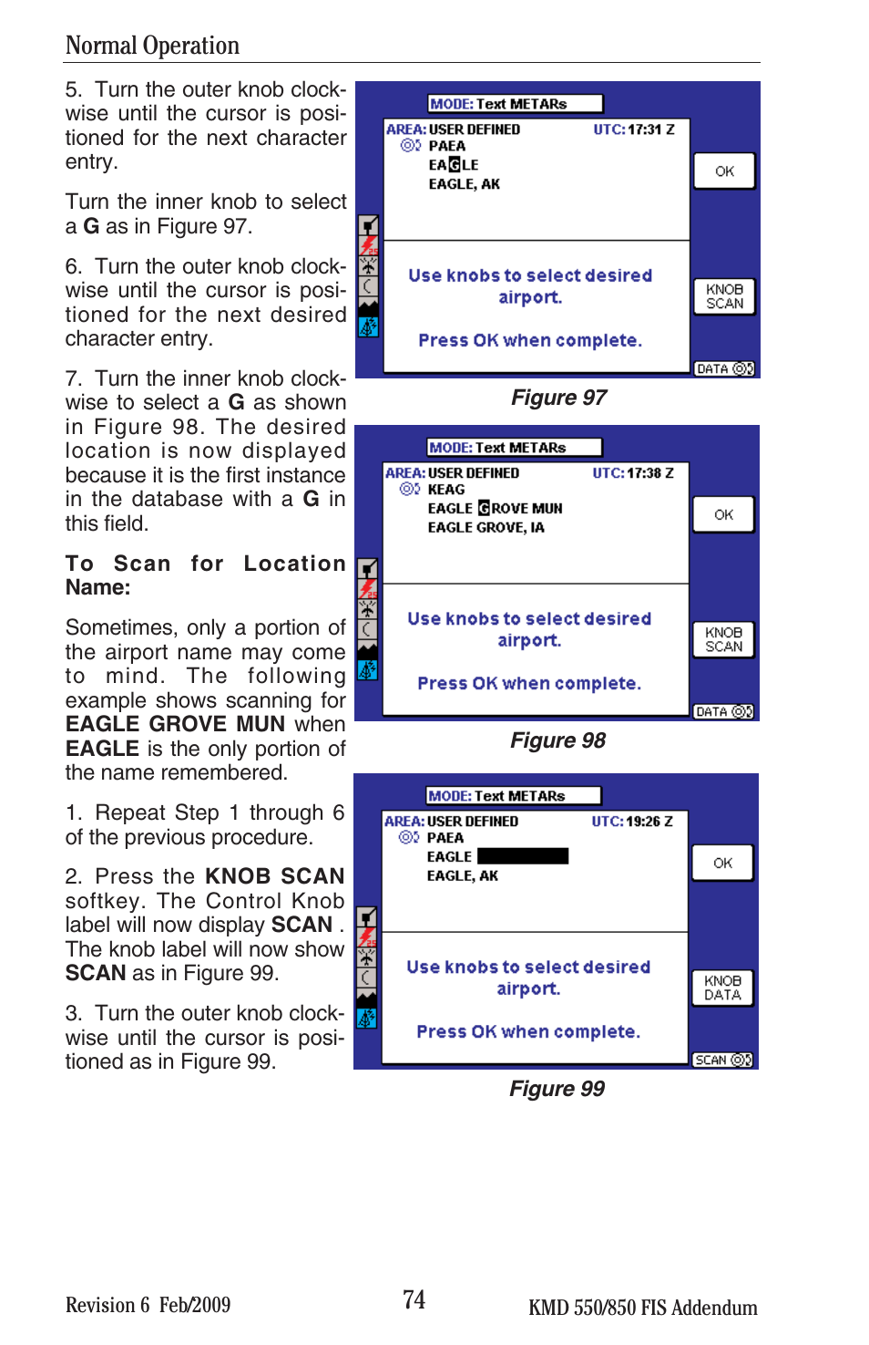 Normal operation | BendixKing KMD 540 - Addendum System KMD 850 User Manual | Page 87 / 136