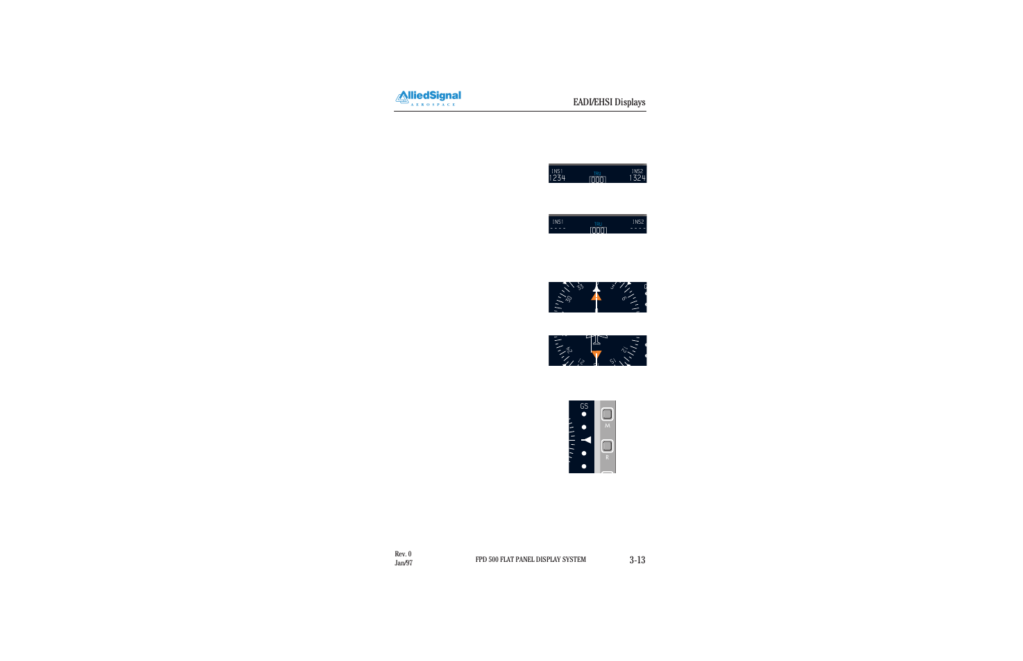 Eadi/ehsi displays 3-13 | BendixKing FPI 3501B System FPD 500 User Manual | Page 23 / 65