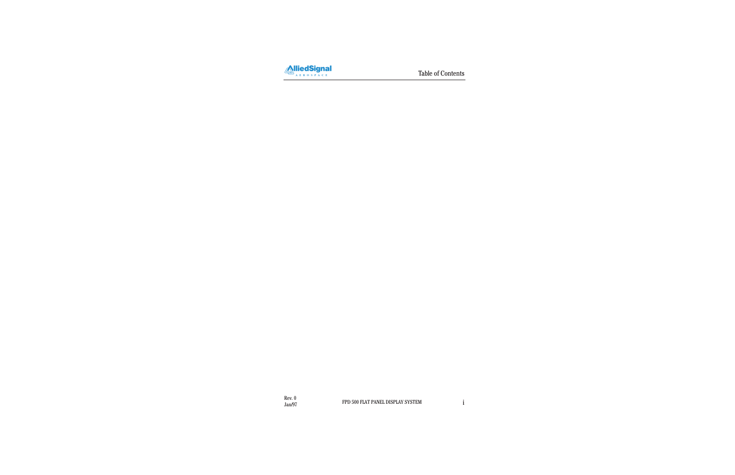 BendixKing FPI 3501B System FPD 500 User Manual | Page 3 / 65