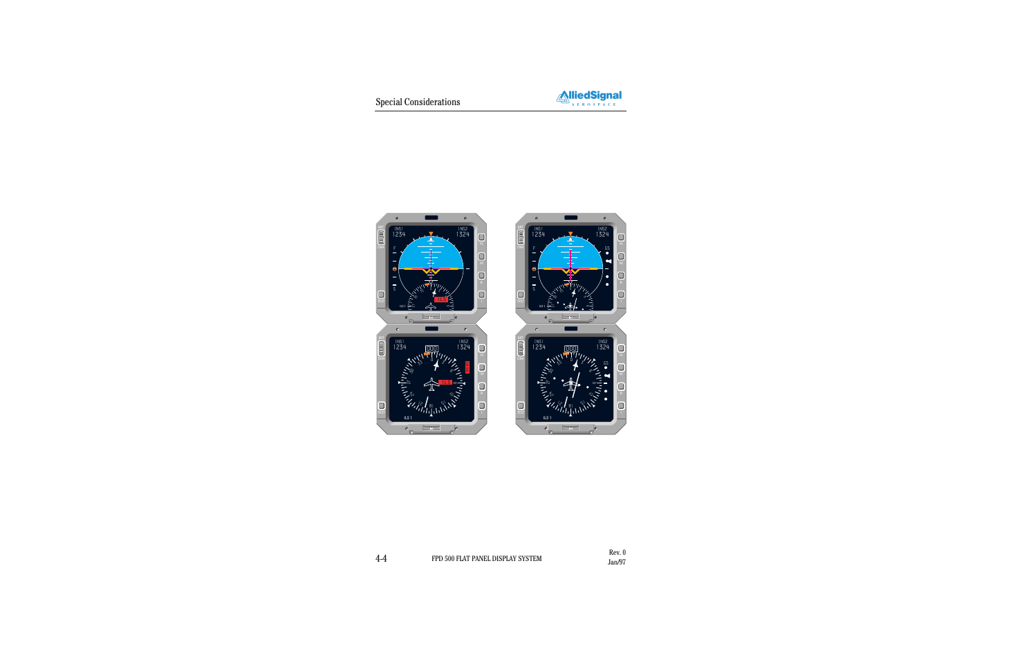 Special considerations 4-4, Adi enroute adi approach, Figure 4.1-3 hsi on ils | BendixKing FPI 3501B System FPD 500 User Manual | Page 42 / 65