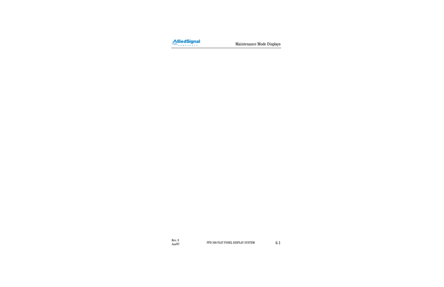 Maintenance mode displays | BendixKing FPI 3501B System FPD 500 User Manual | Page 53 / 65