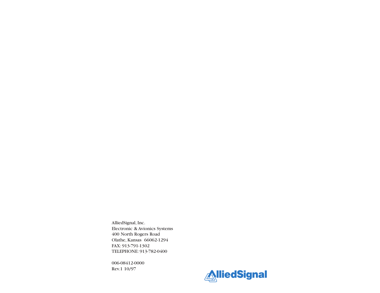 BendixKing GC 360A User Manual | Page 26 / 26