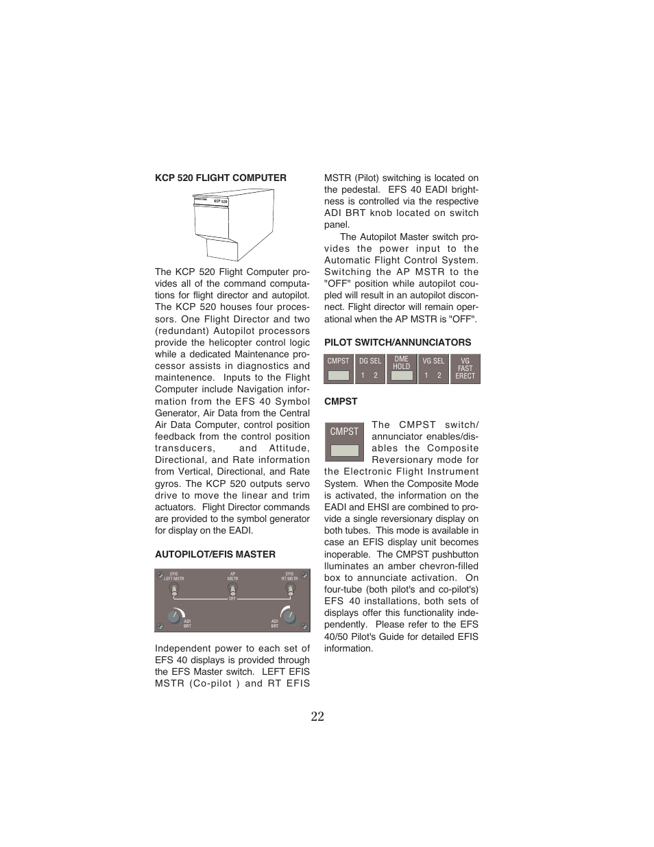 Cmpst | BendixKing KFC 500 User Manual | Page 23 / 67