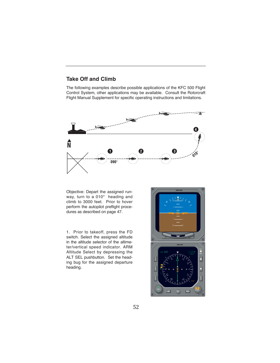 Take off and climb | BendixKing KFC 500 User Manual | Page 53 / 67