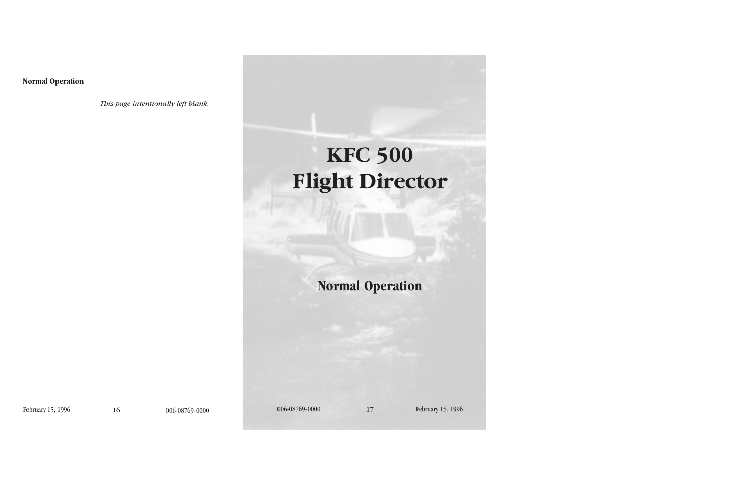 Kfc 500 flight director, Normal operation | BendixKing KFC 500 User Manual | Page 13 / 44