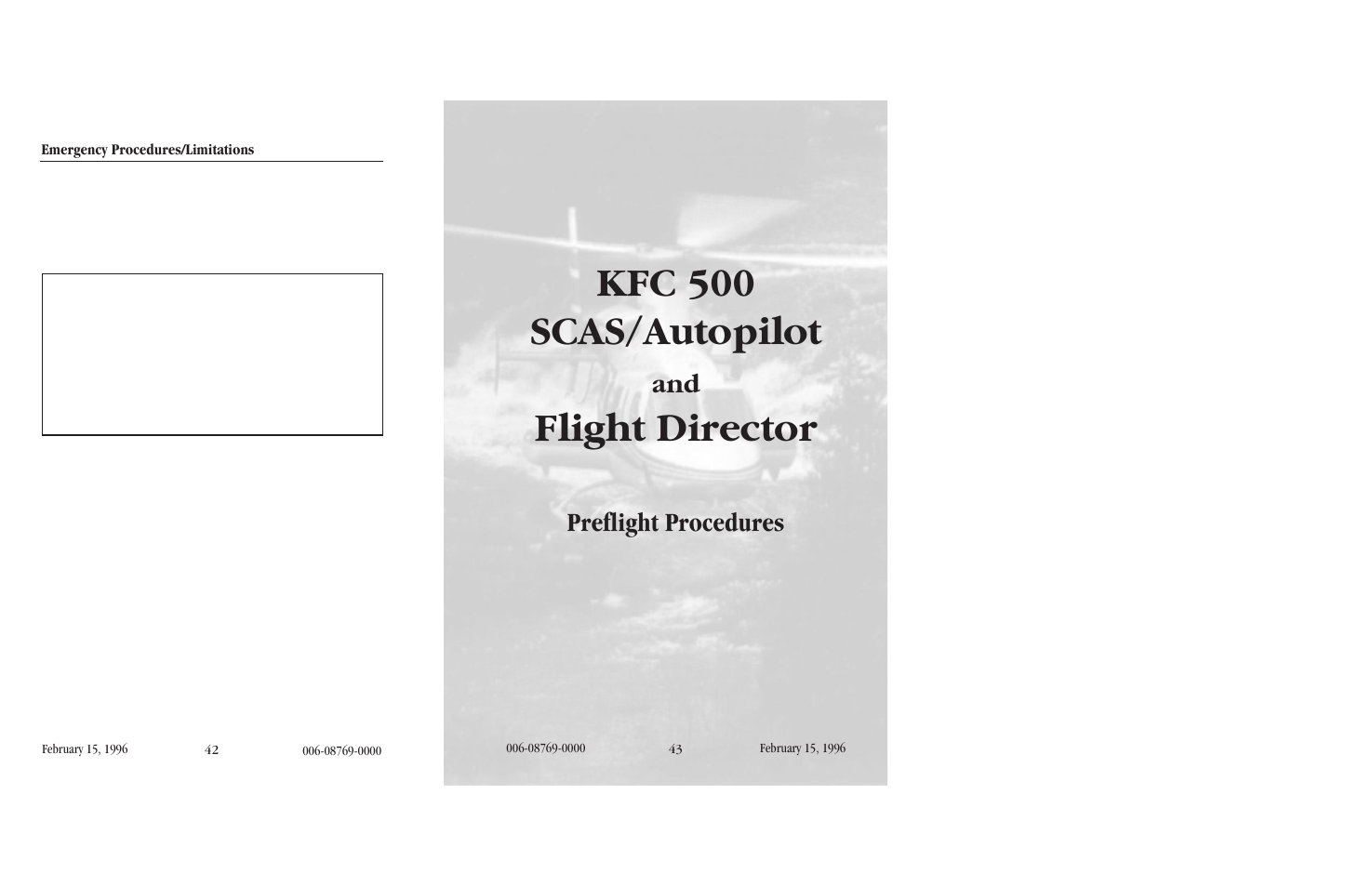 Kfc 500 scas/autopilot, Flight director, Preflight procedures | BendixKing KFC 500 User Manual | Page 26 / 44