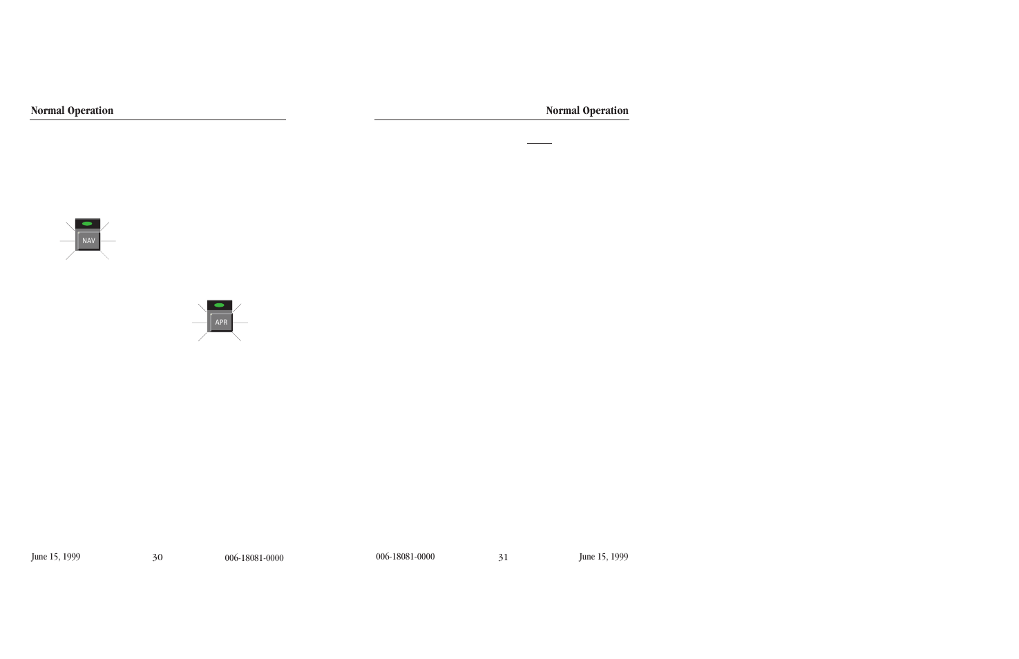 Navigation mode (nav), Approach mode (apr) | BendixKing KFC 500 User Manual | Page 20 / 45