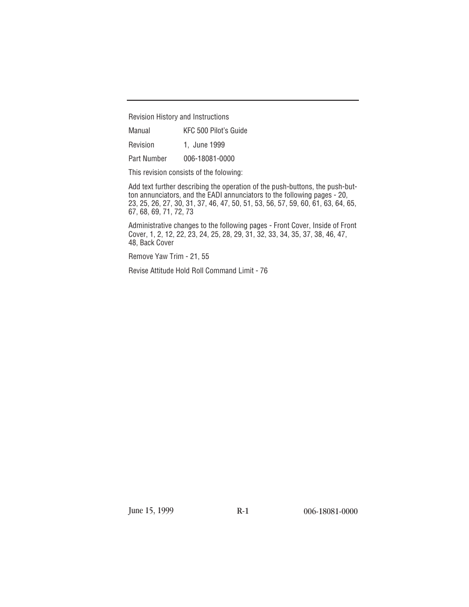 BendixKing KFC 500 User Manual | Page 3 / 45