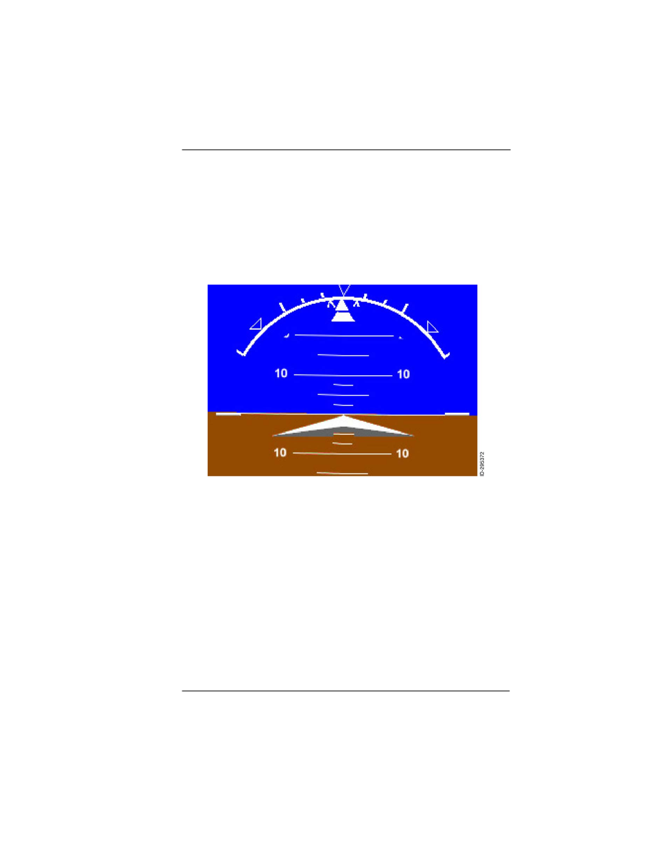 Attitude area, Attitude director indicator (adi) window, Attitude area -1 | Attitude director indicator (adi) window -1, Figure 3-1: attitude director window | BendixKing KFD 840 User Manual | Page 35 / 101