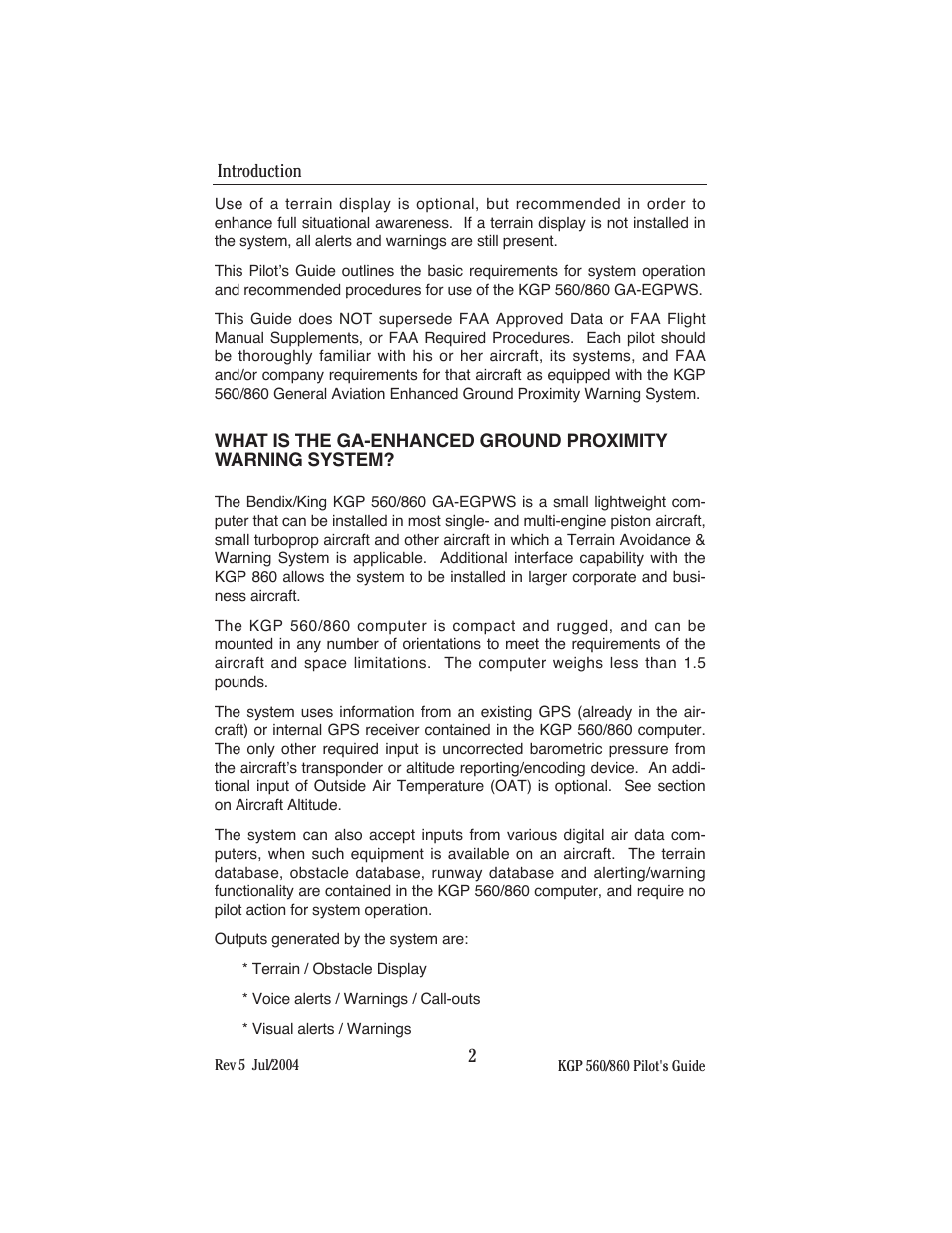 BendixKing KGP 860 User Manual | Page 6 / 37