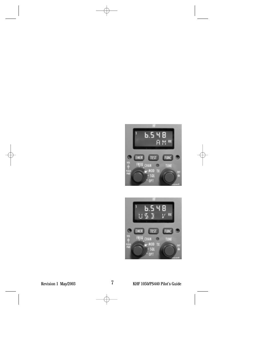 Mode selection | BendixKing PS440 System KHF 1050 User Manual | Page 11 / 33