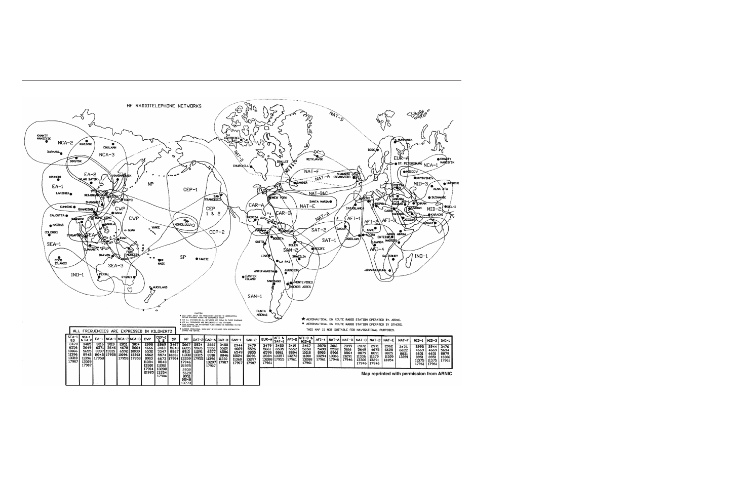 Hf radiotelephone networks map | BendixKing KHF 990 User Manual | Page 116 / 202