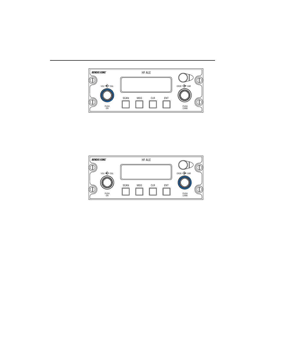 Operation 3-5, Figure 3-2 squelch control, Figure 3-3 cursor control | BendixKing KHF 990 User Manual | Page 42 / 202