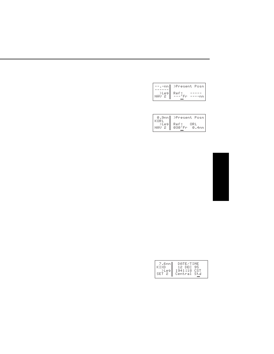 Display format | BendixKing KLN 35A - Pilots Guide System KLN 35A User Manual | Page 42 / 179