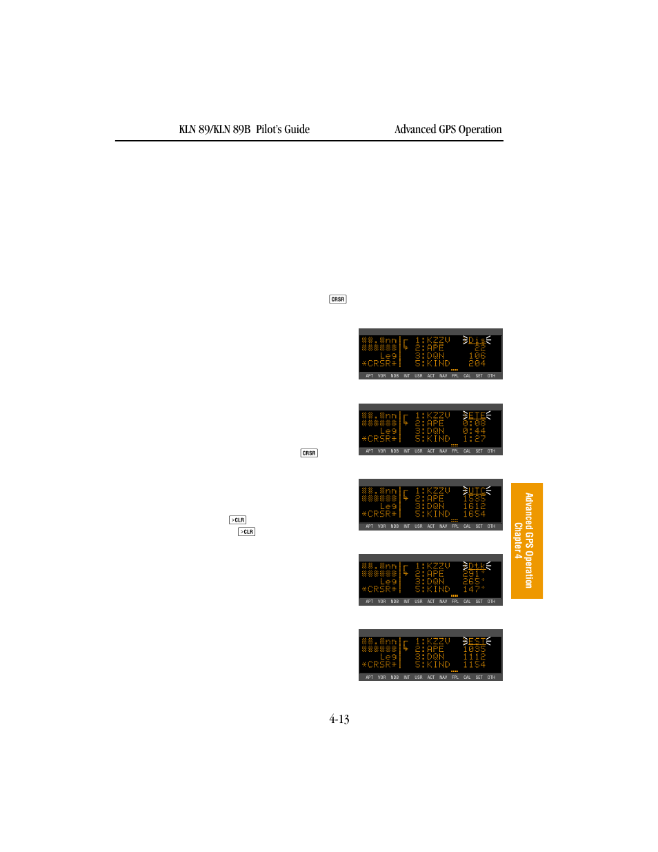 BendixKing KLN 89B - Pilots Guide User Manual | Page 124 / 246
