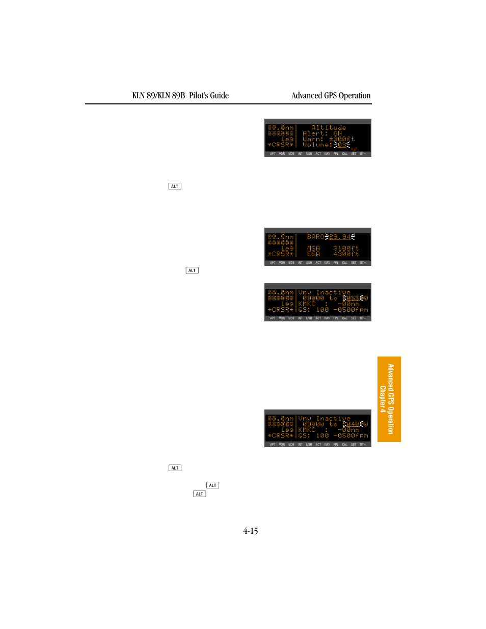 BendixKing KLN 89B - Pilots Guide User Manual | Page 126 / 246