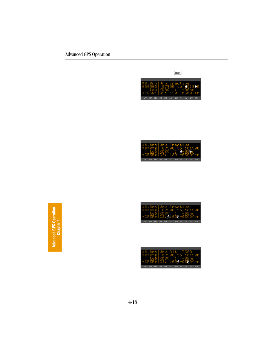 Advanced gps operation 4-18 | BendixKing KLN 89B - Pilots Guide User Manual | Page 129 / 246