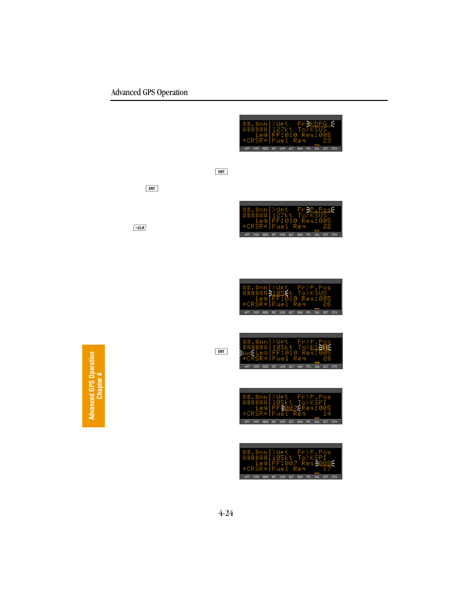 Advanced gps operation 4-24 | BendixKing KLN 89B - Pilots Guide User Manual | Page 135 / 246