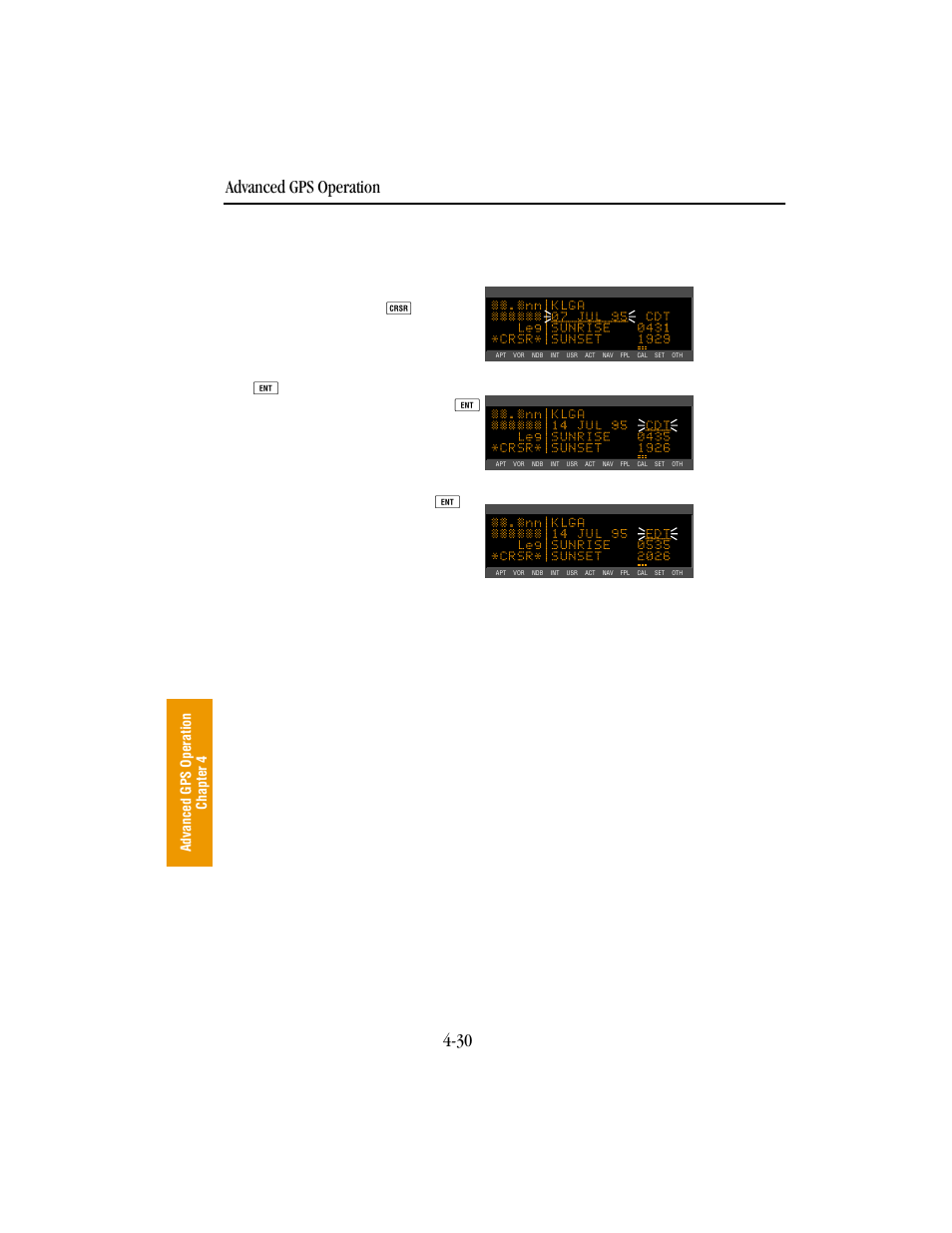 Creating user-defined waypoints, Advanced gps operation 4-30 | BendixKing KLN 89B - Pilots Guide User Manual | Page 141 / 246