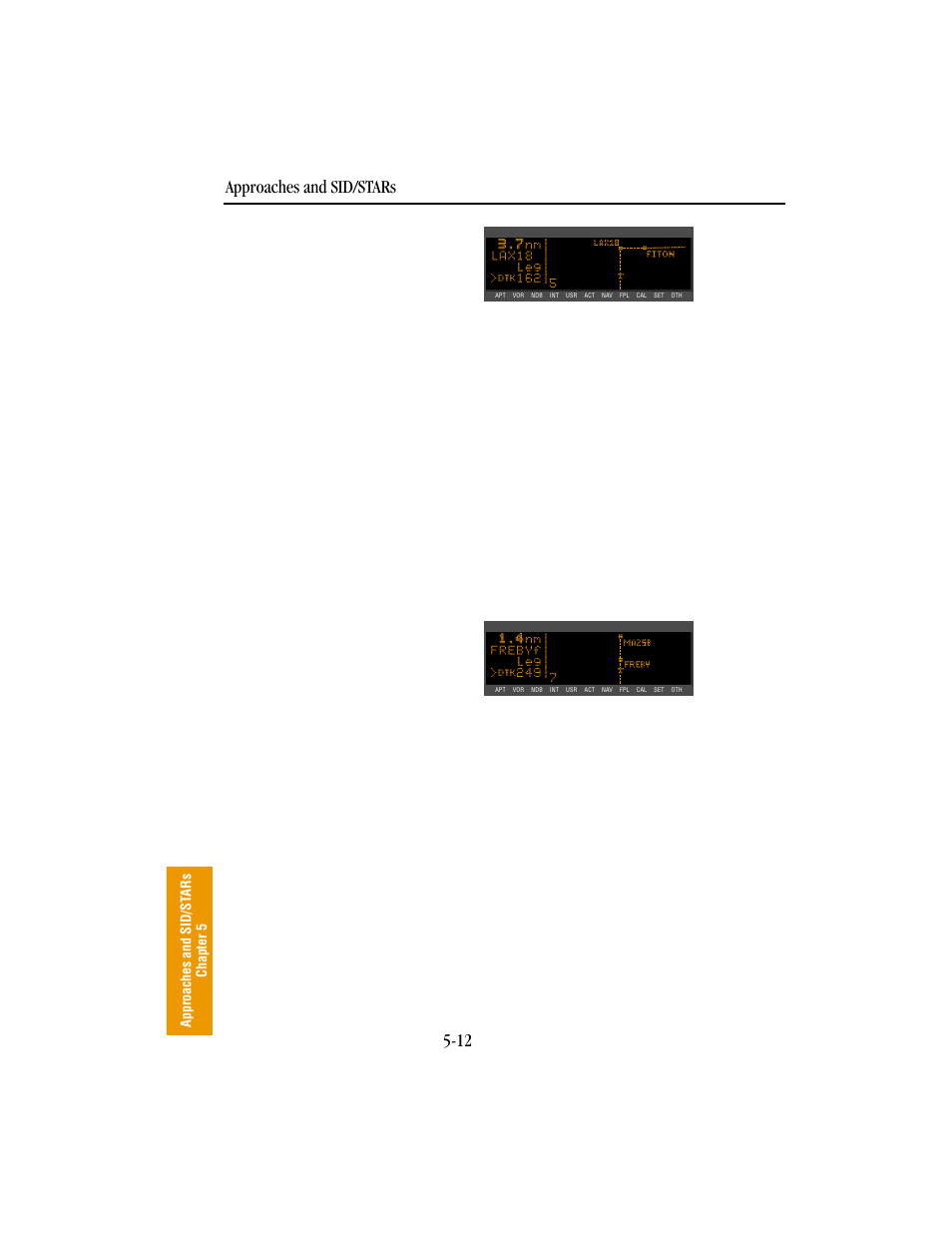 Approaches and sid/stars 5-12 | BendixKing KLN 89B - Pilots Guide User Manual | Page 171 / 246