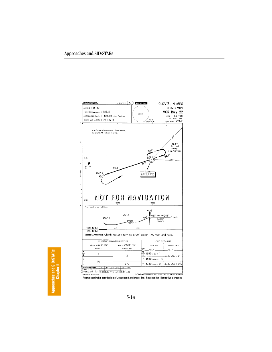 Example approach: off-airport navaid | BendixKing KLN 89B - Pilots Guide User Manual | Page 173 / 246