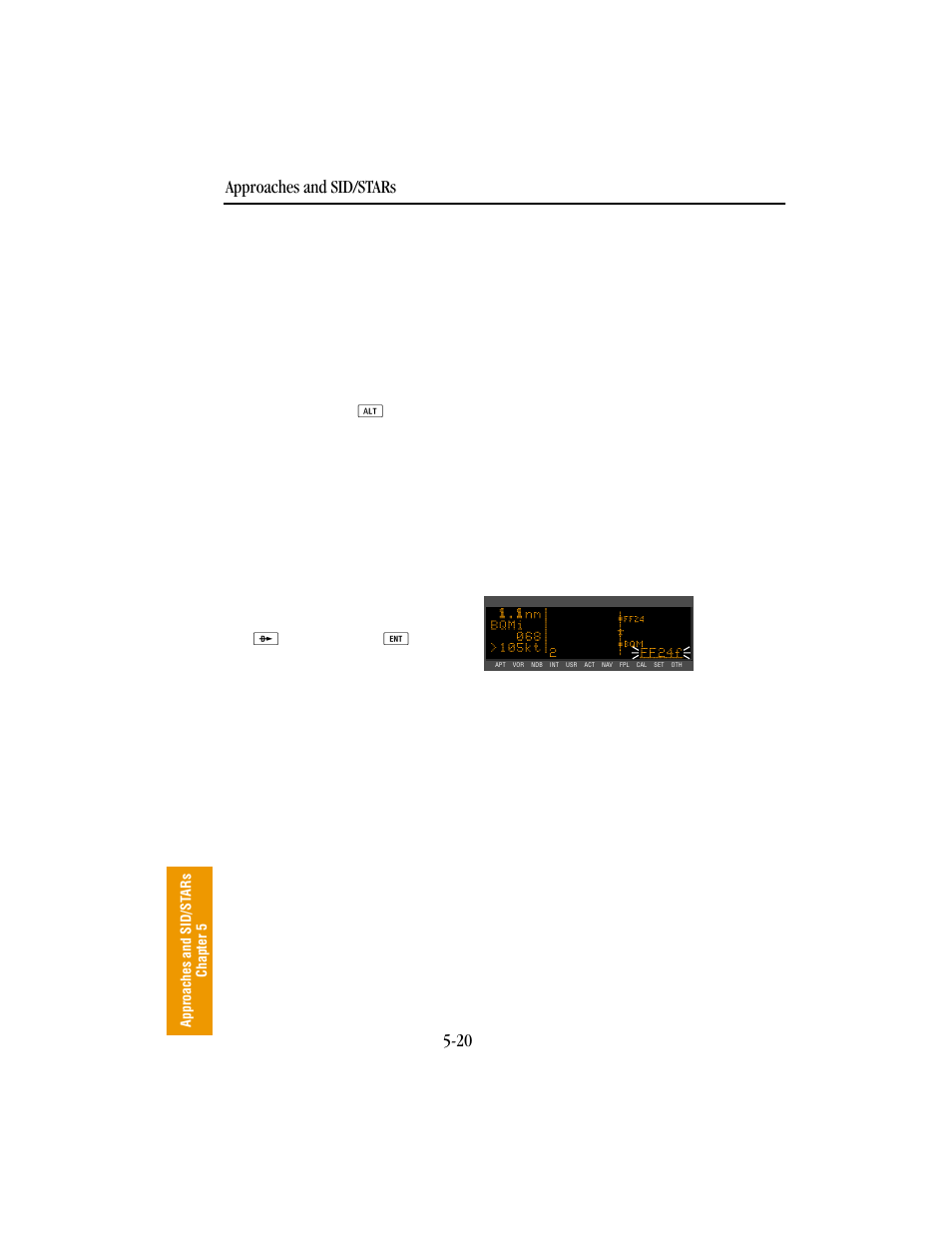 Approaches and sid/stars 5-20 | BendixKing KLN 89B - Pilots Guide User Manual | Page 179 / 246