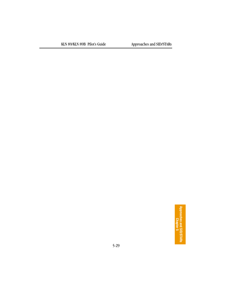 Sid/star procedures | BendixKing KLN 89B - Pilots Guide User Manual | Page 188 / 246