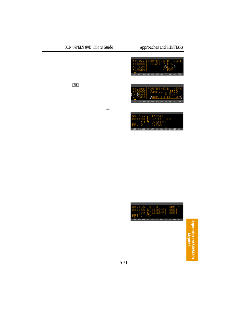 Selecting a star | BendixKing KLN 89B - Pilots Guide User Manual | Page 190 / 246