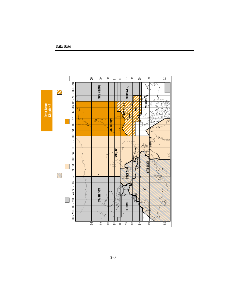 Data base, Figure 2-1 kln 89(b) data base geographical region | BendixKing KLN 89B - Pilots Guide User Manual | Page 26 / 246