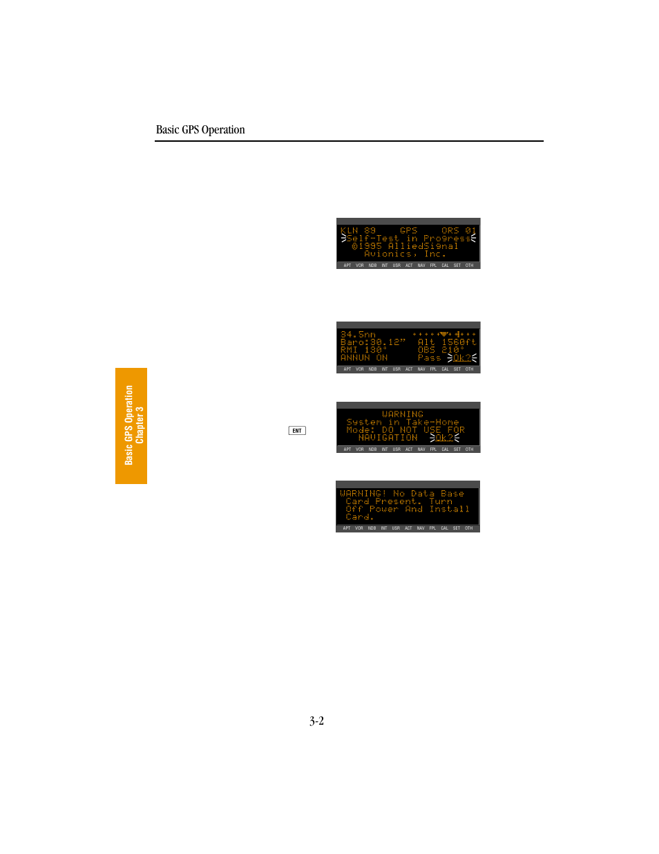 Basic gps operation 3-2 | BendixKing KLN 89B - Pilots Guide User Manual | Page 39 / 246