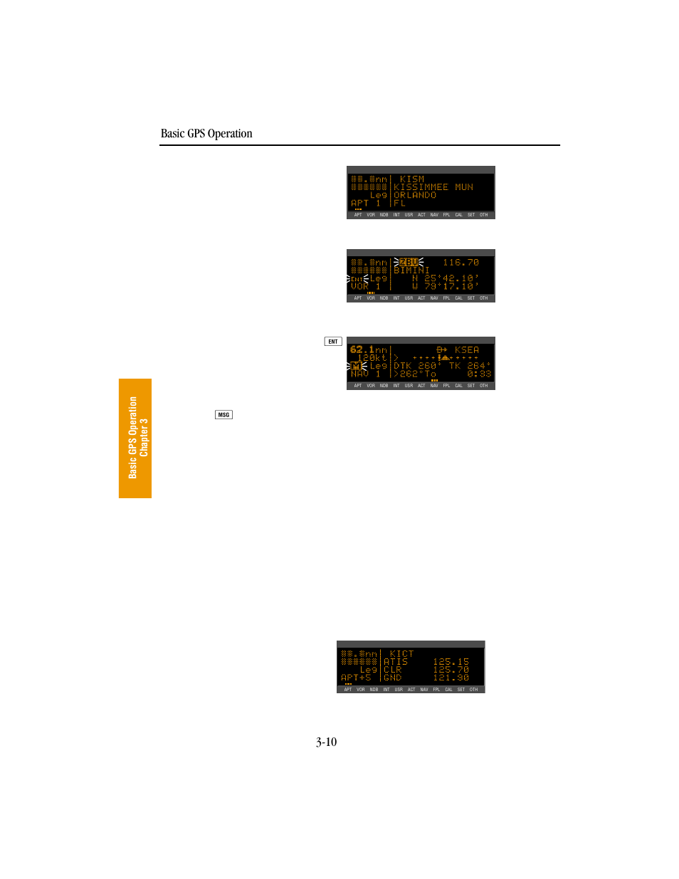 Basic gps operation 3-10 | BendixKing KLN 89B - Pilots Guide User Manual | Page 47 / 246