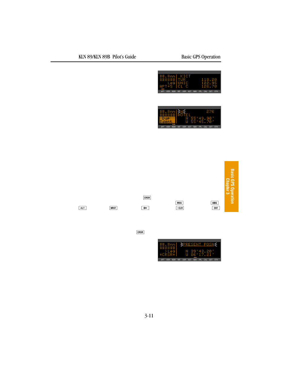 Basic operation of panel controls | BendixKing KLN 89B - Pilots Guide User Manual | Page 48 / 246