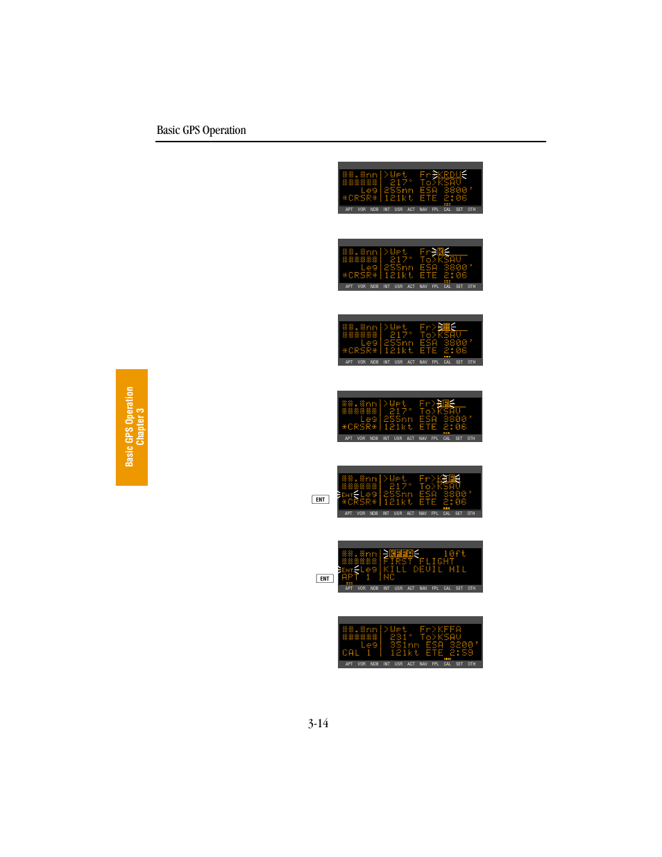 Basic gps operation 3-14 | BendixKing KLN 89B - Pilots Guide User Manual | Page 51 / 246