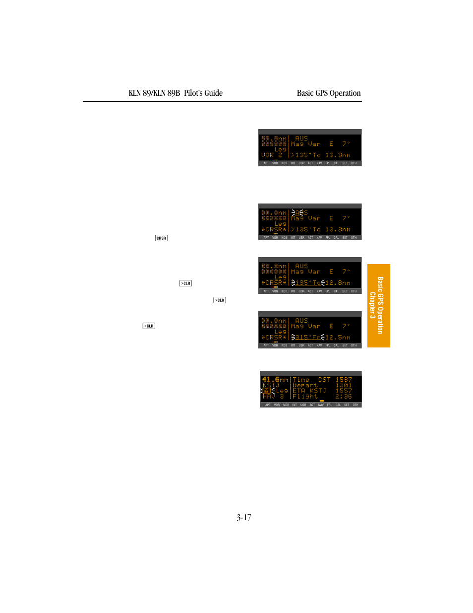 Cyclic fields, Message page | BendixKing KLN 89B - Pilots Guide User Manual | Page 54 / 246