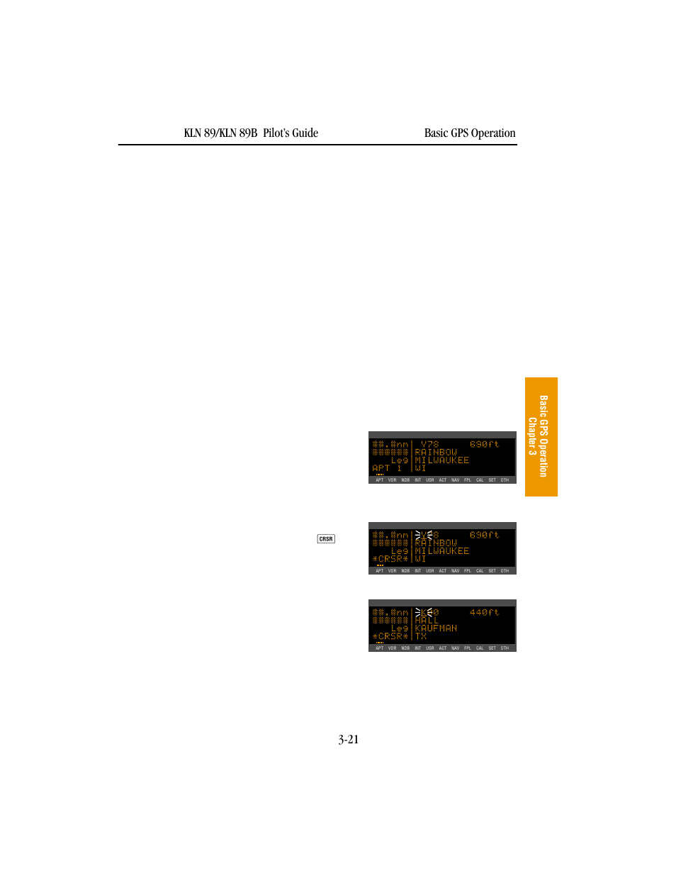 Selecting and scanning waypoints, Selecting waypoints by identifier | BendixKing KLN 89B - Pilots Guide User Manual | Page 58 / 246