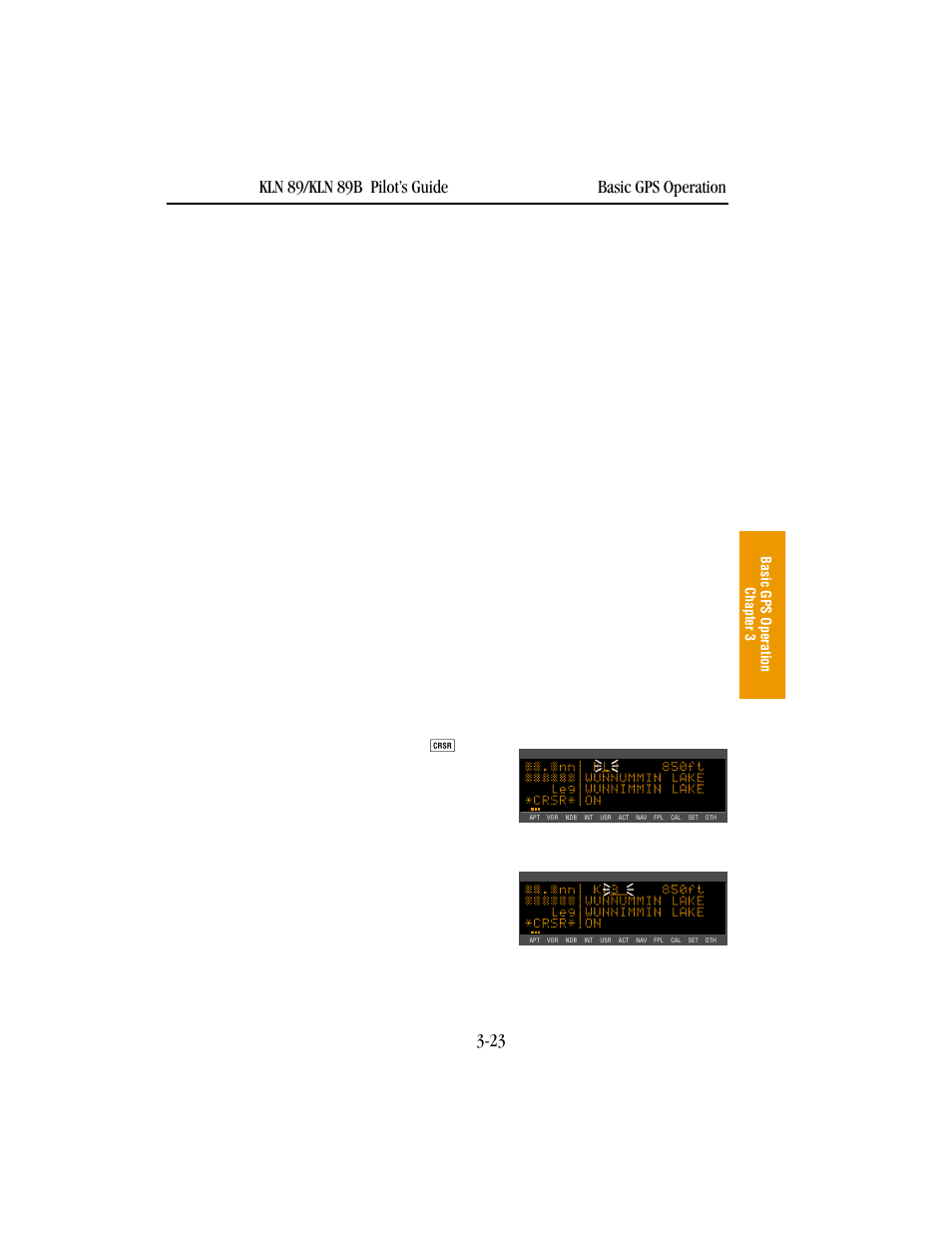 Selecting waypoints by scanning | BendixKing KLN 89B - Pilots Guide User Manual | Page 60 / 246