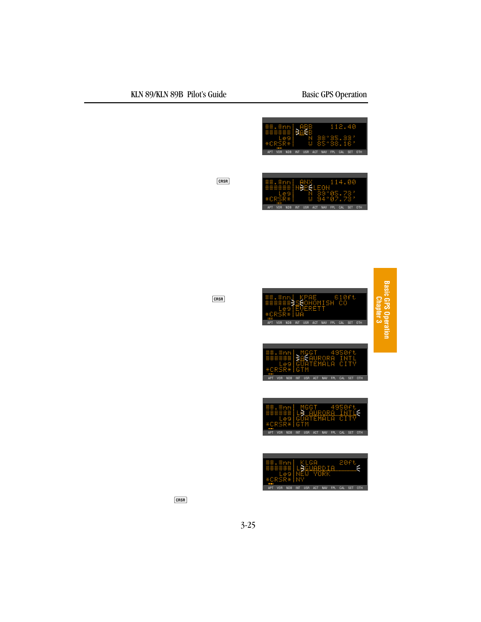 BendixKing KLN 89B - Pilots Guide User Manual | Page 62 / 246